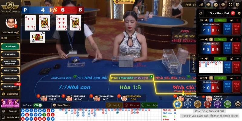 Baccarat là một trong những trò chơi được yêu thích tại Casino trực tuyến 69VN